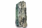 Blue-Green Elbaite Tourmaline Crystal - Leduc Mine, Quebec #244923-1